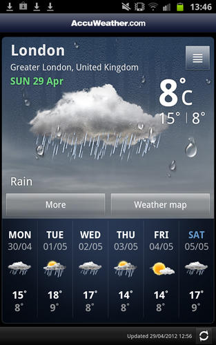 Accuweather app for android free download